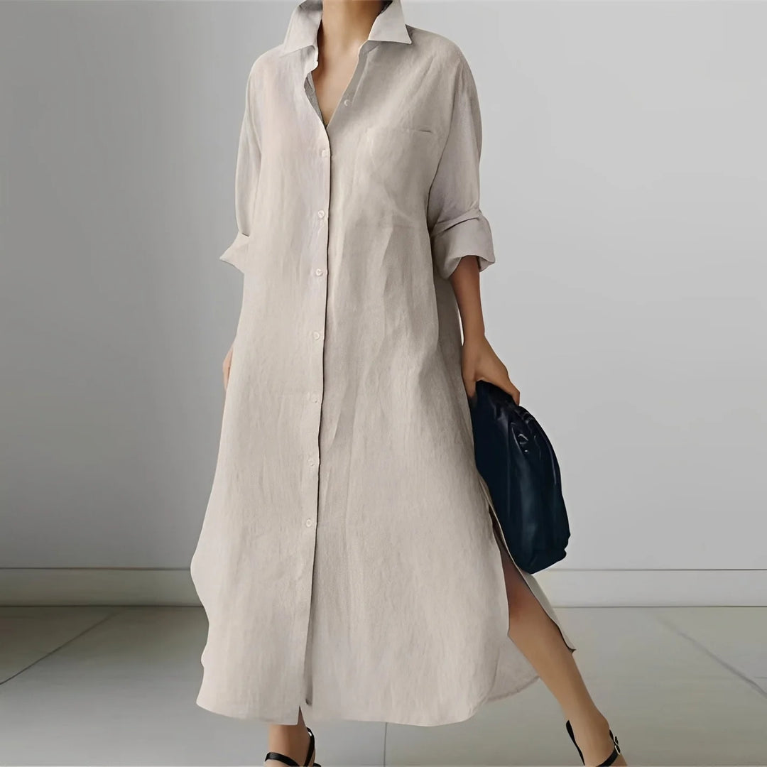 Patricia | Vestido-camisa Casual Oversize Para Mujer