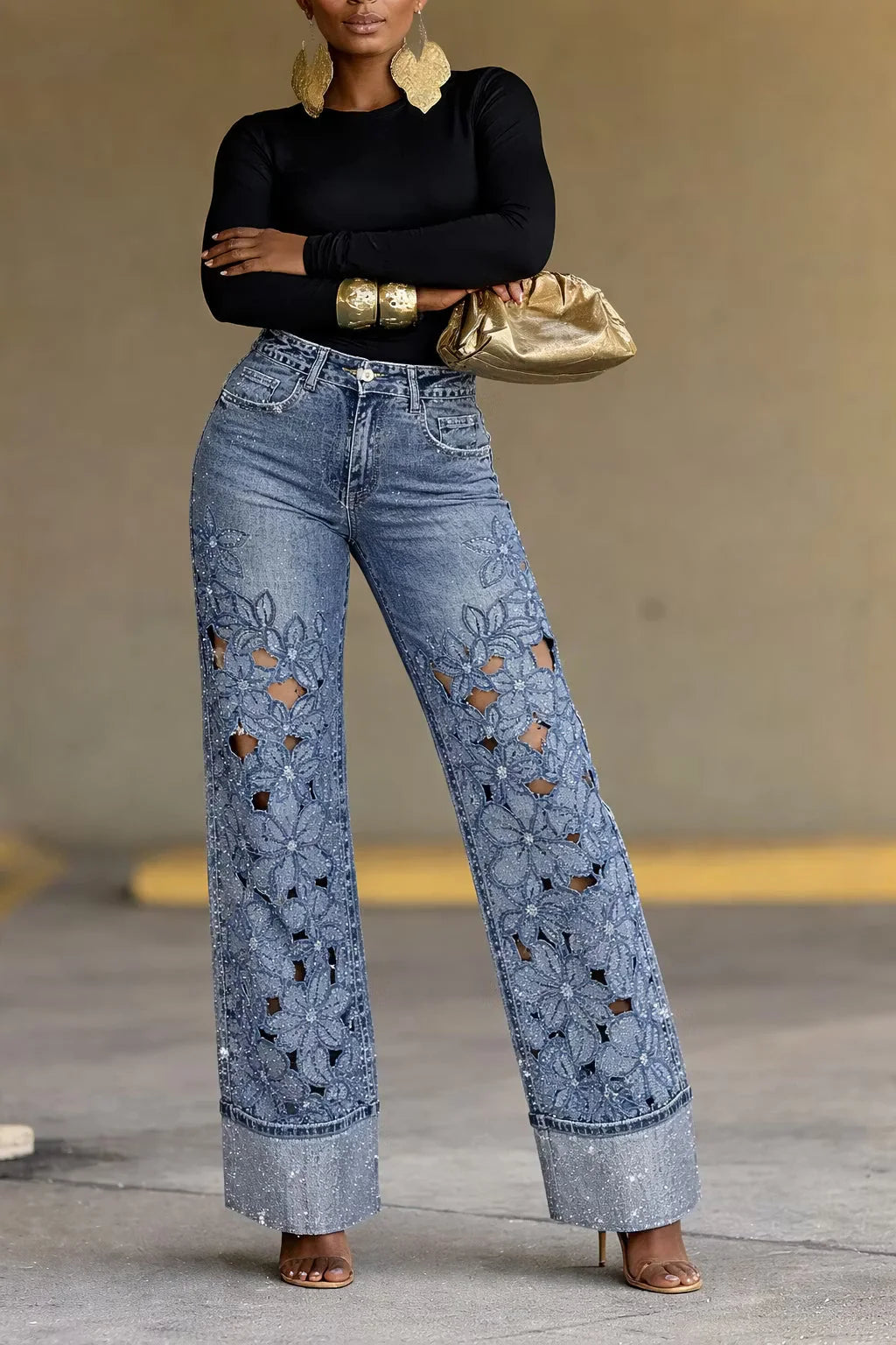 Bloom Denim Trousers