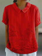 Liliana - camisa bordada floral