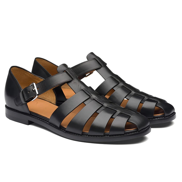 Sandalias Masculinas Elegantes Con Hebilla – Sandalias Cómodas Para Verano, Vacaciones Y Ocio