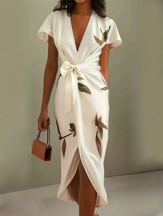 Lisa™ | Vestido Cruzado com Estampado Floral