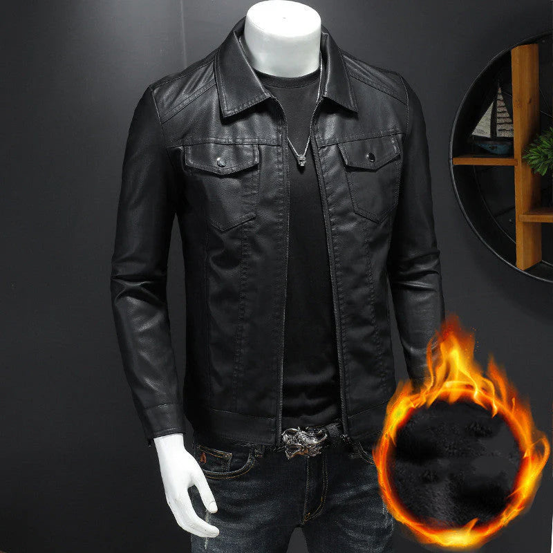 Men's Vintage Leather Jacket – Durable, Comfortable, Stylish, Classic For Everyday Wear
