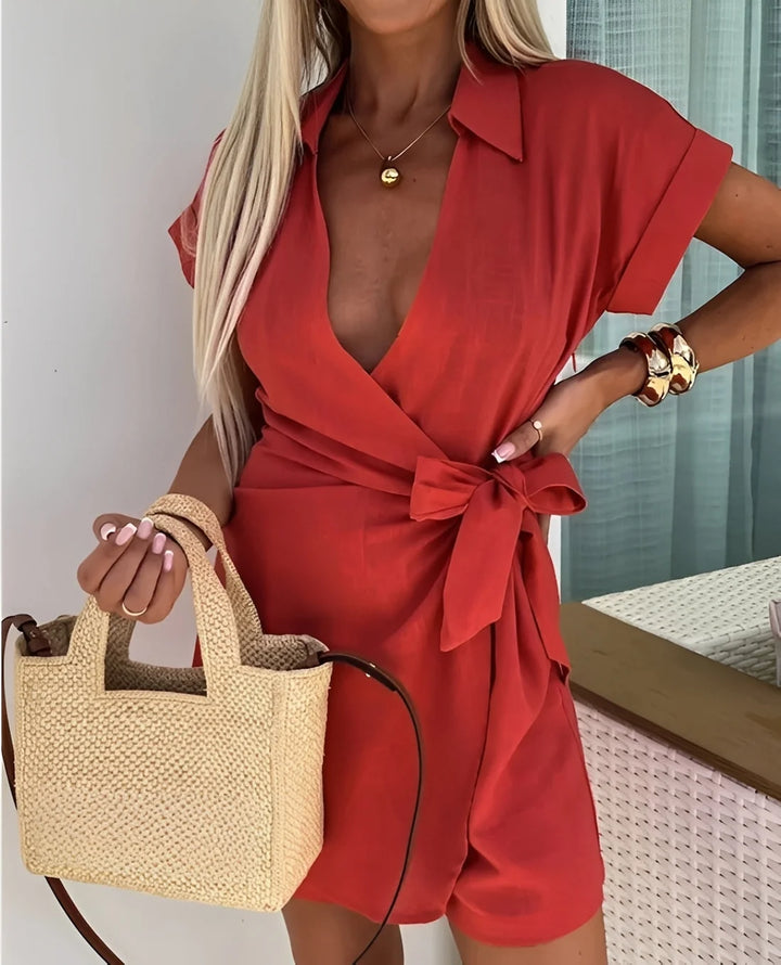 Christa | Mono Casual Suelto Con Diseño Envolvente Para Mujer