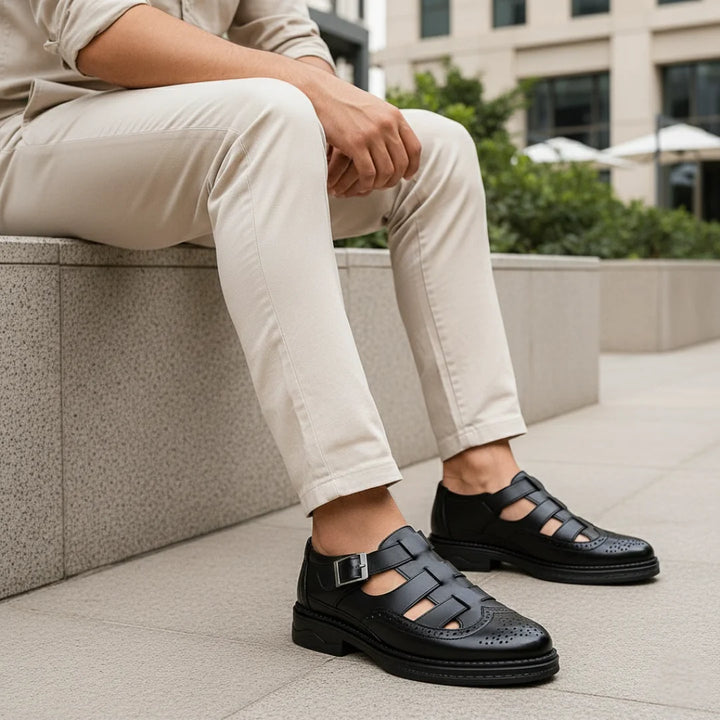 Men's Stylish Leather Sandals - Easy to Wear