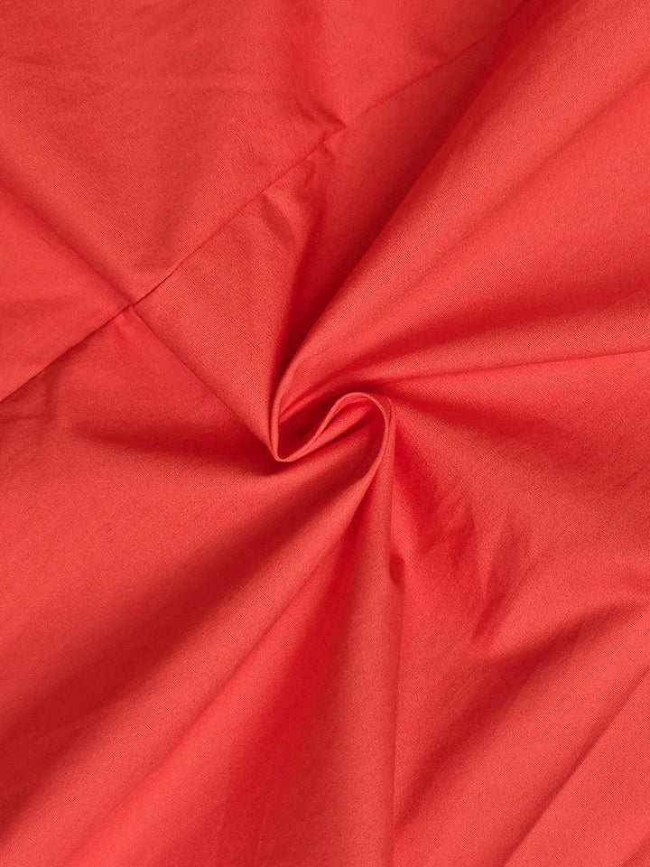 VESTIDO MAXI CAMISEIRO PLISSADO DE ALGODÃO COM CINTURA ALTA E DECOTE EM V