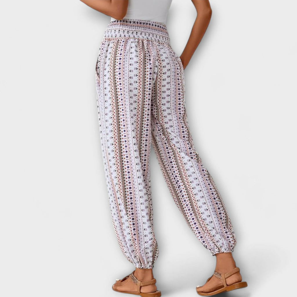 Escarlete - Pantalones con Gráficos Étnicos