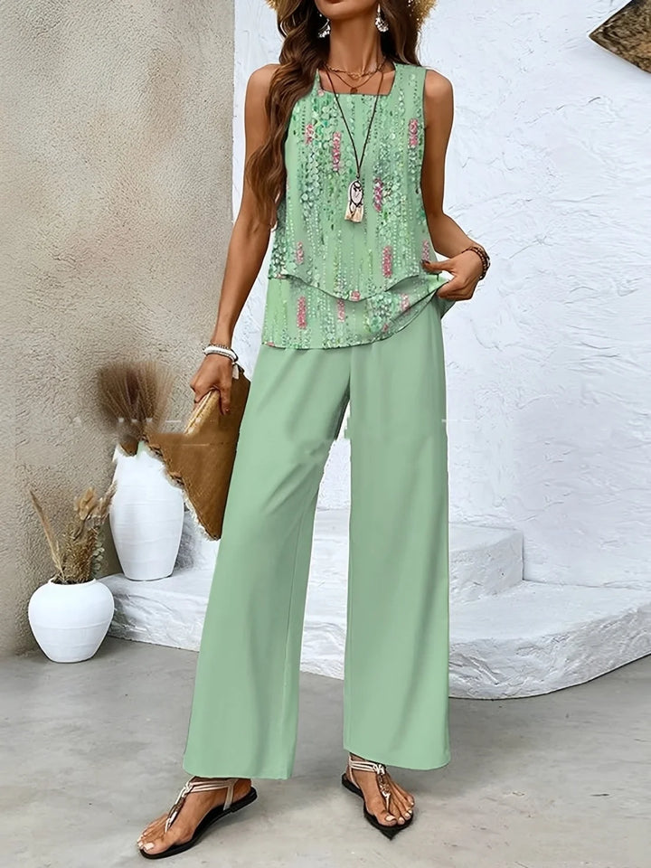 Jesse - Conjunto De Ropa Elegante Y Fluido Para Mujer