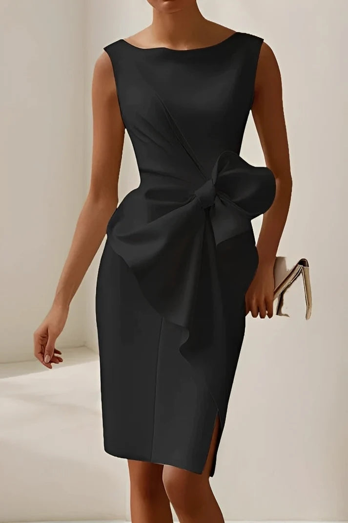 Dannell | Vestido Midi Elegante Con Lazo Para Mujer
