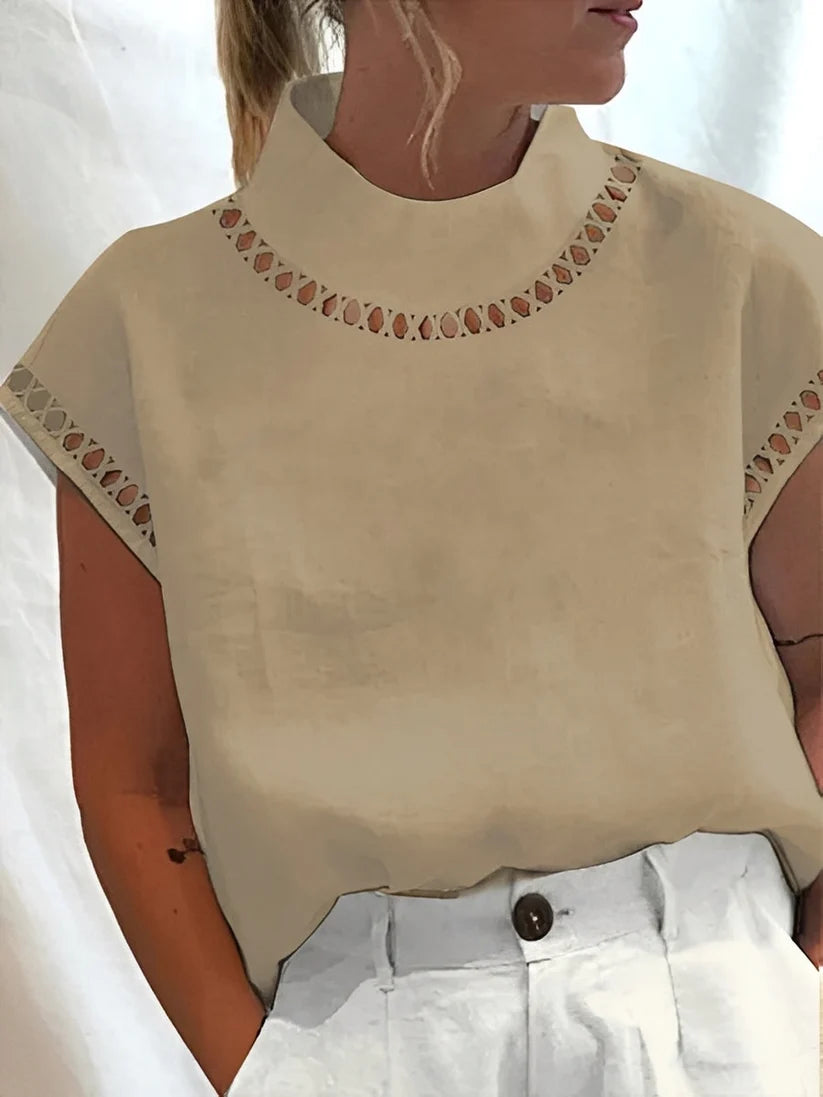 Nannie - Elegant Women's Top with Neckline