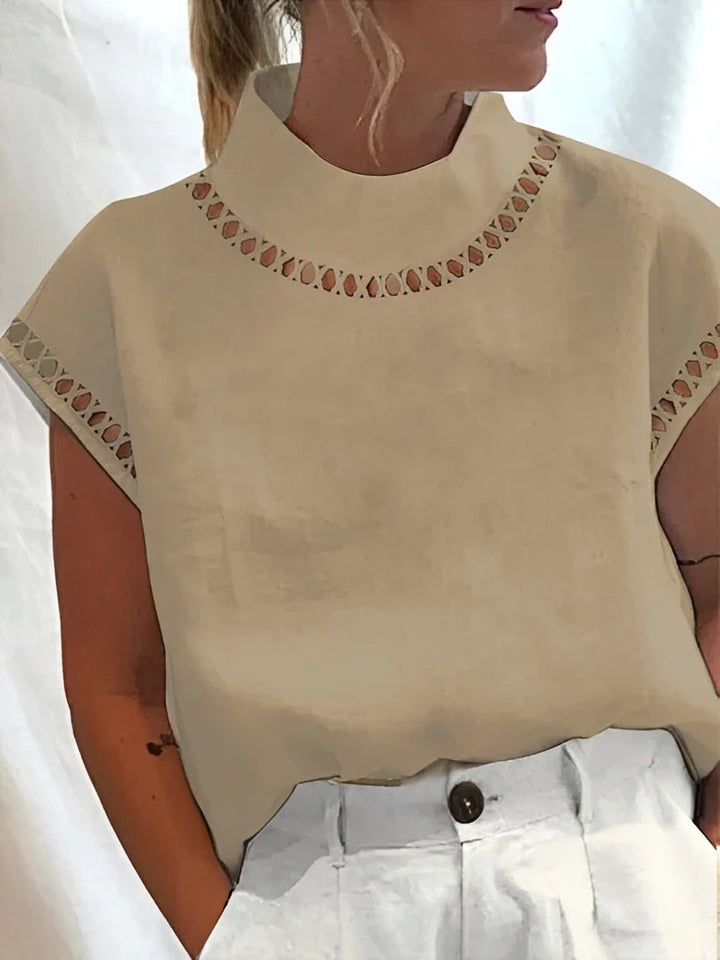 Nannie - Elegant Women's Top with Neckline
