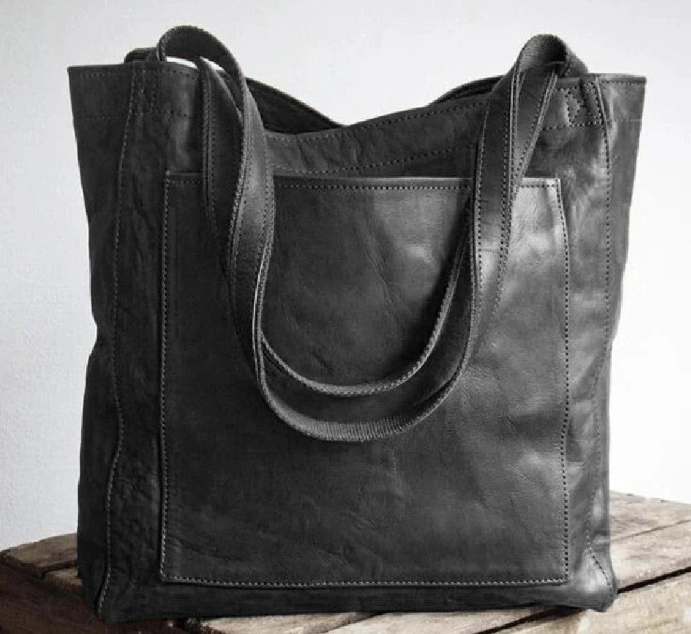 Elle - Bolso de Hombro Clásico de Piel