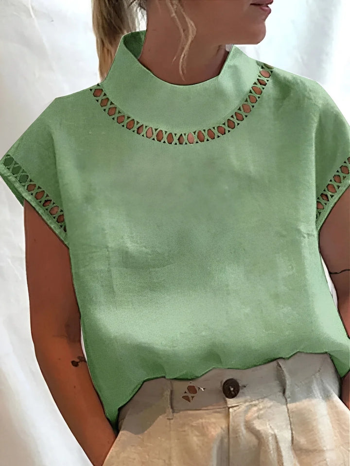 Nannie - Elegant Women's Top with Neckline