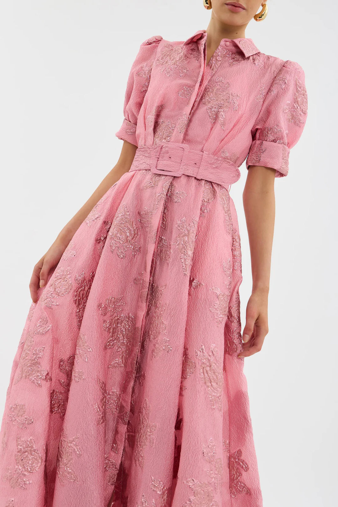 Ariadna™ | Vestido Com Manga Curta Balonê