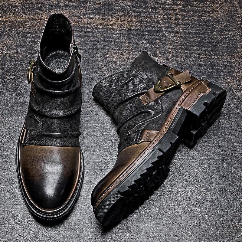 Arjen - Leather Motorcycle Boots