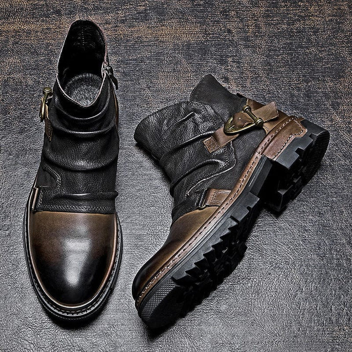 Arjen - Leather Motorcycle Boots