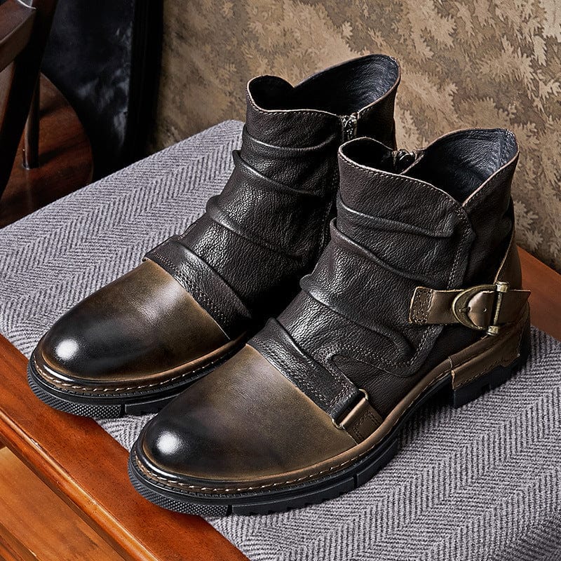 Arjen - Leather Motorcycle Boots