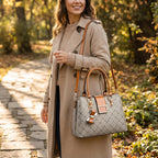 Ashley | Bolso de mano estructurado para mujer con bandolera extraíble - Bolso tote