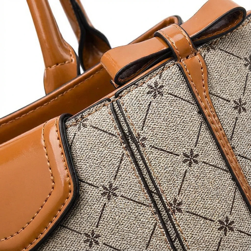 Ashley | Bolso de mano estructurado para mujer con bandolera extraíble - Bolso tote