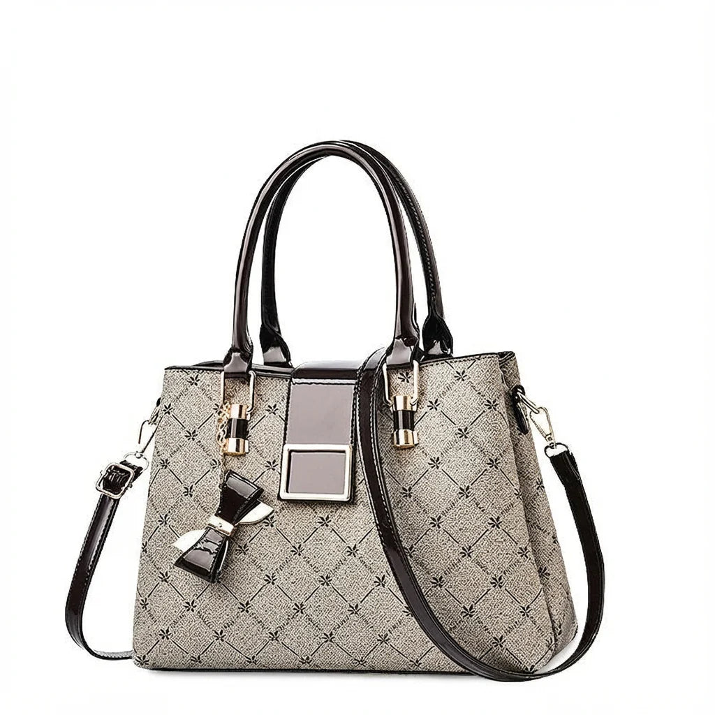 Ashley | Bolso de mano estructurado para mujer con bandolera extraíble - Bolso tote