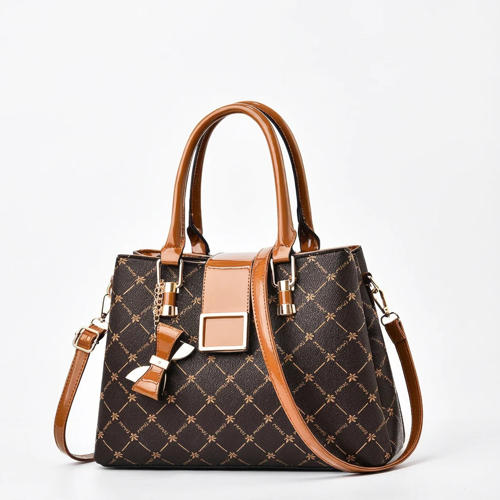Ashley | Bolso de mano estructurado para mujer con bandolera extraíble - Bolso tote