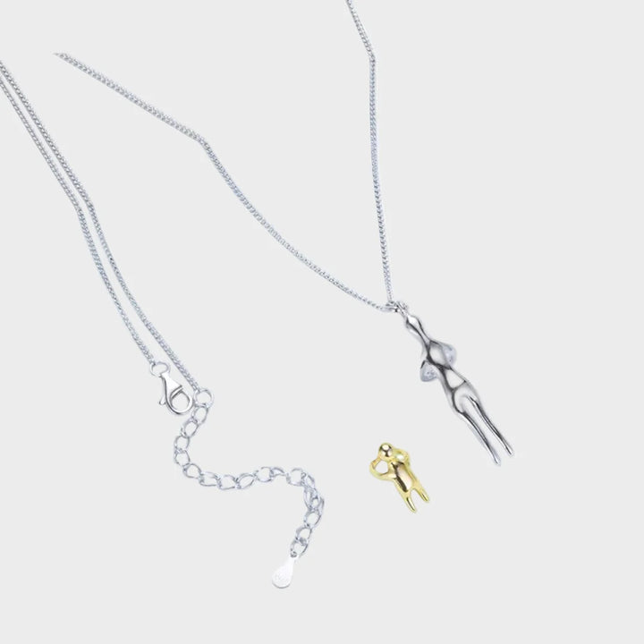 Athinara | Collar «abrazo Eterno» Minimalista Bañado En Oro