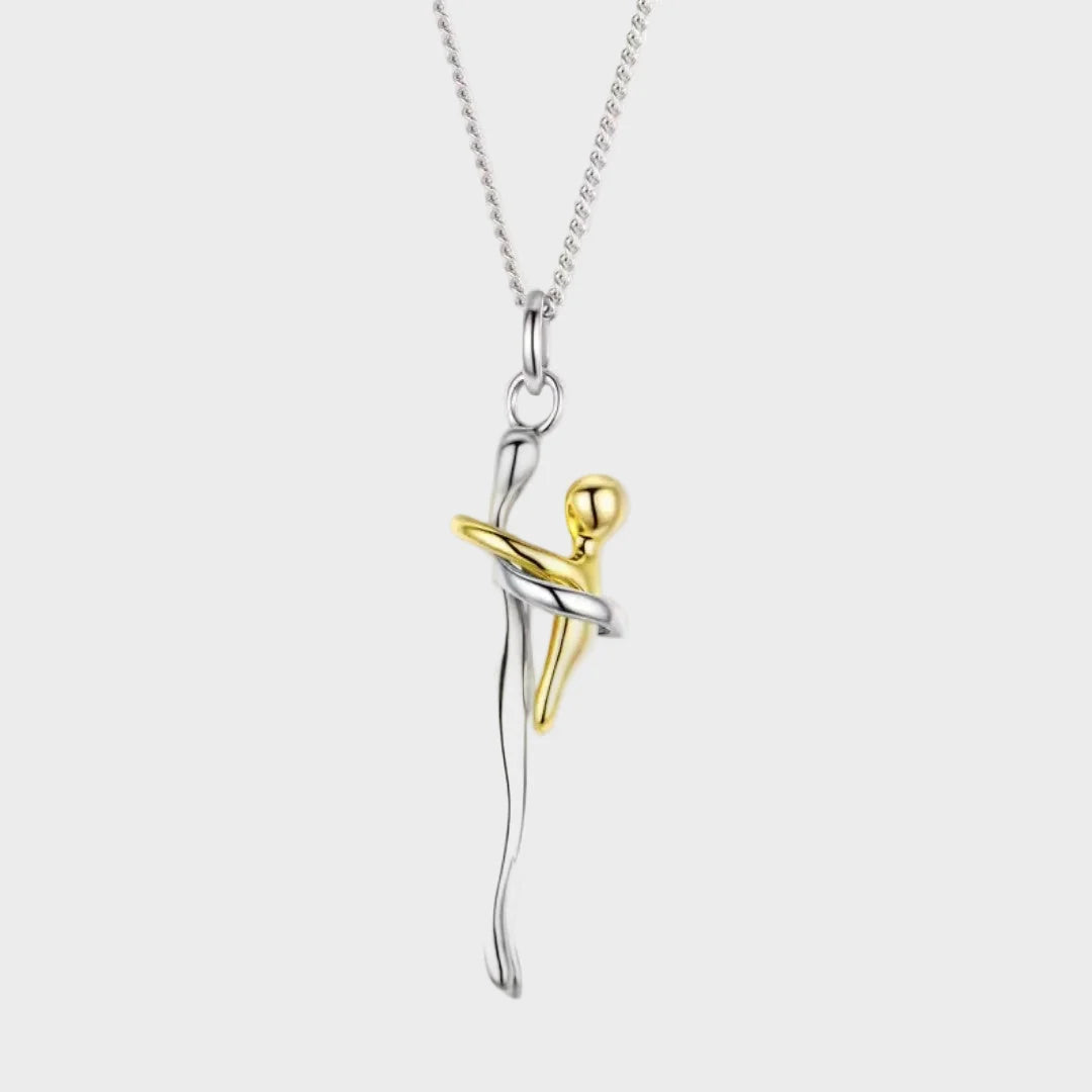 Athinara | Collar «abrazo Eterno» Minimalista Bañado En Oro