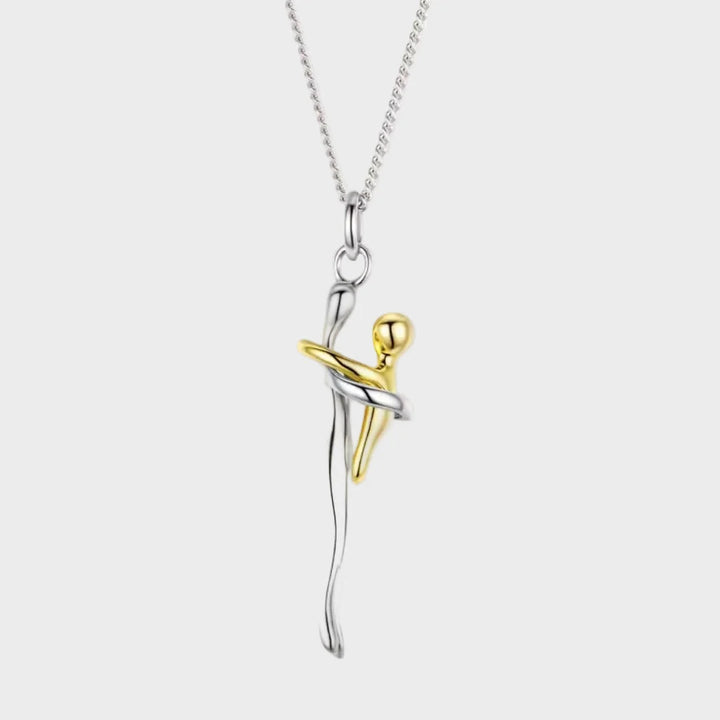 Athinara | Collar «abrazo Eterno» Minimalista Bañado En Oro