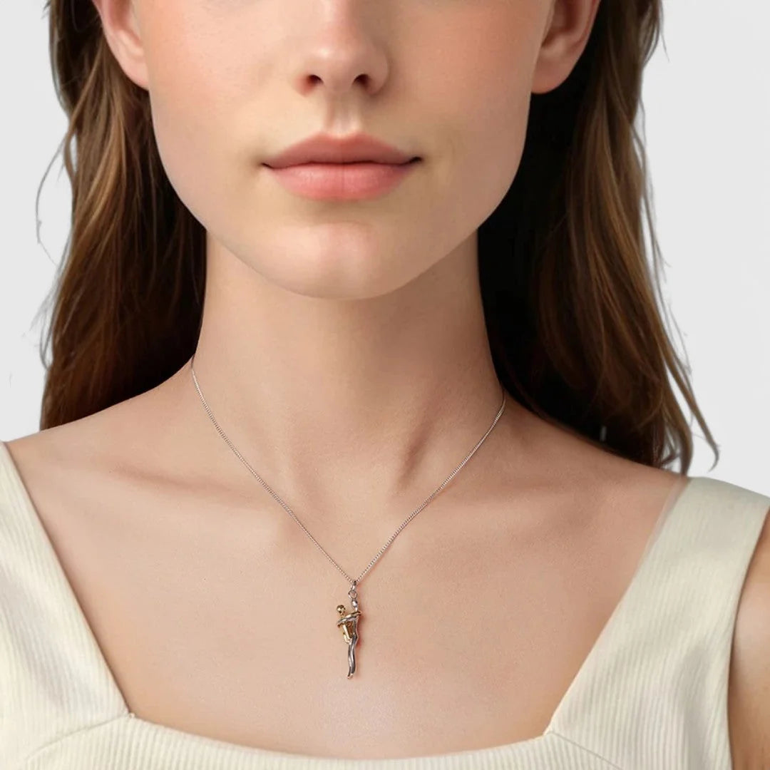Athinara | Collar «abrazo Eterno» Minimalista Bañado En Oro