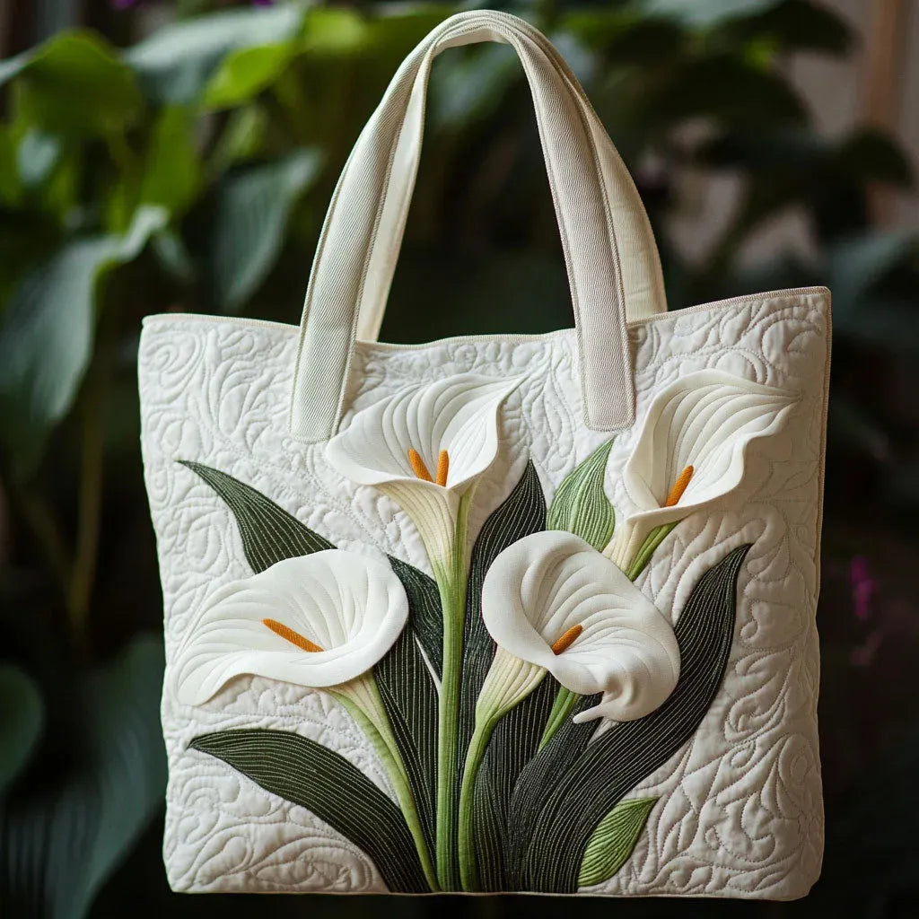 Bolso Artesanal Acolchado - Calas Blancas