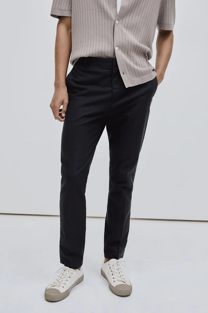 Pantalones Tailor Made De Rayas Para Hombre - Casual Inteligente Y Elegante