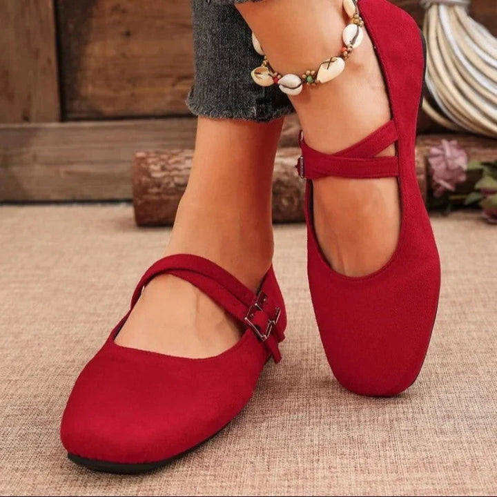 Élise | Sabrinas Vintage Con Dos Tiras Y Comodidad Acolchada