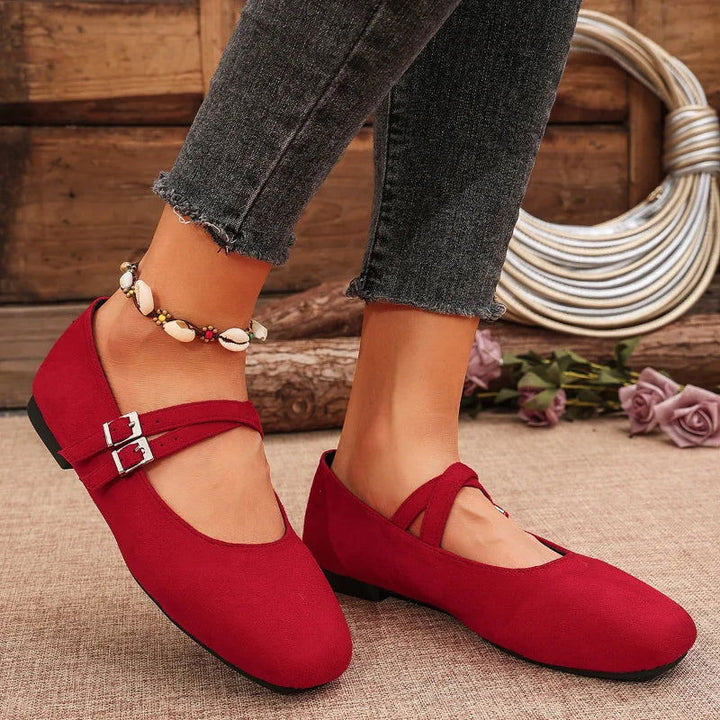 Élise | Sabrinas Vintage Con Dos Tiras Y Comodidad Acolchada