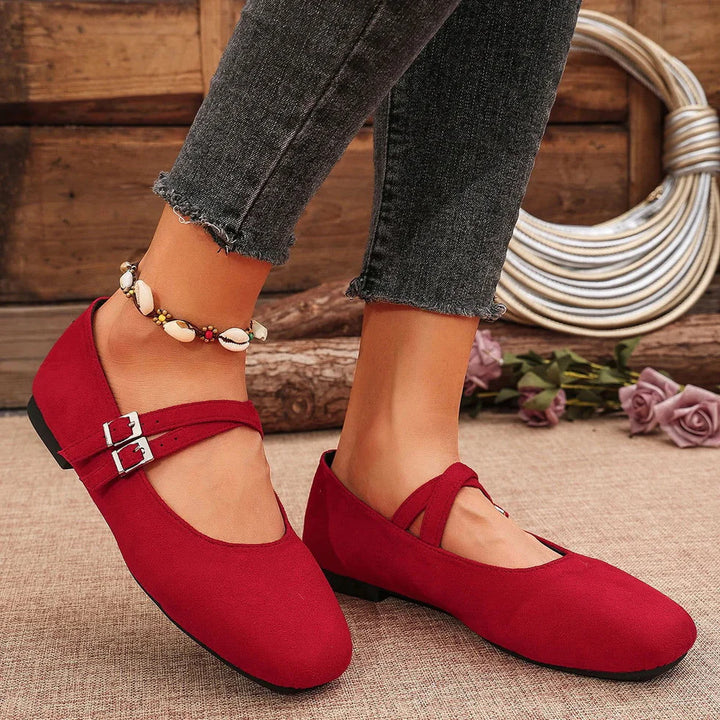 Élise | Sabrinas Vintage Con Dos Tiras Y Comodidad Acolchada