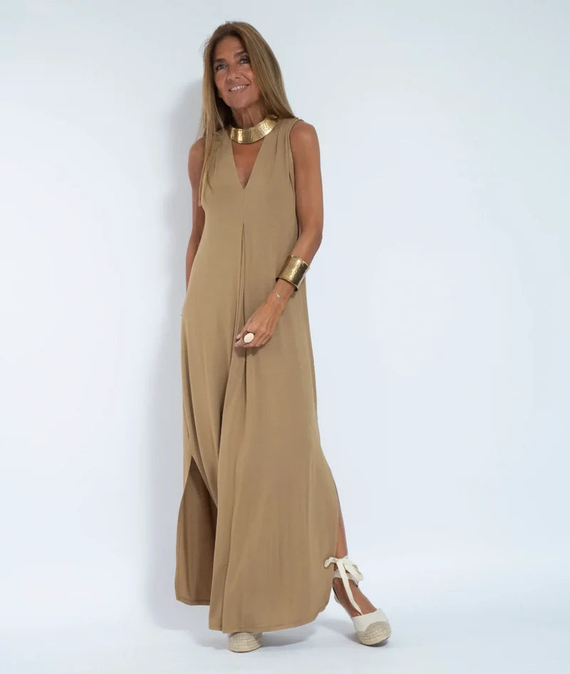 Conjunto De Vestido Maxi Elástico Y Cardián Para Mujer – Conjunto Elegante De Dos Piezas Para Trabajo Y Uso Casual Sofisticado
