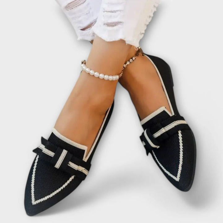 Sapatos Rasos De Mulher Com Design Atado