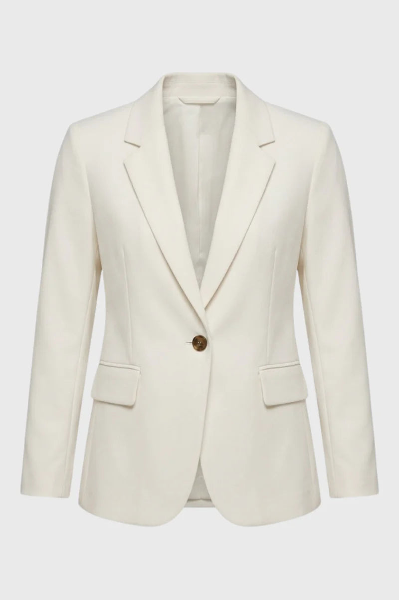 Women's Slim-Fit Blazer with One-Button Closure – Chic and Elegant Casual Jacket