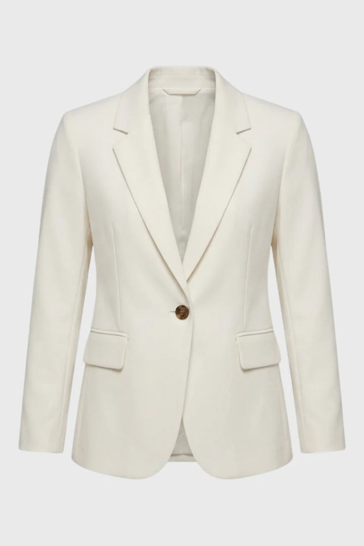 Women's Slim-Fit Blazer with One-Button Closure – Chic and Elegant Casual Jacket