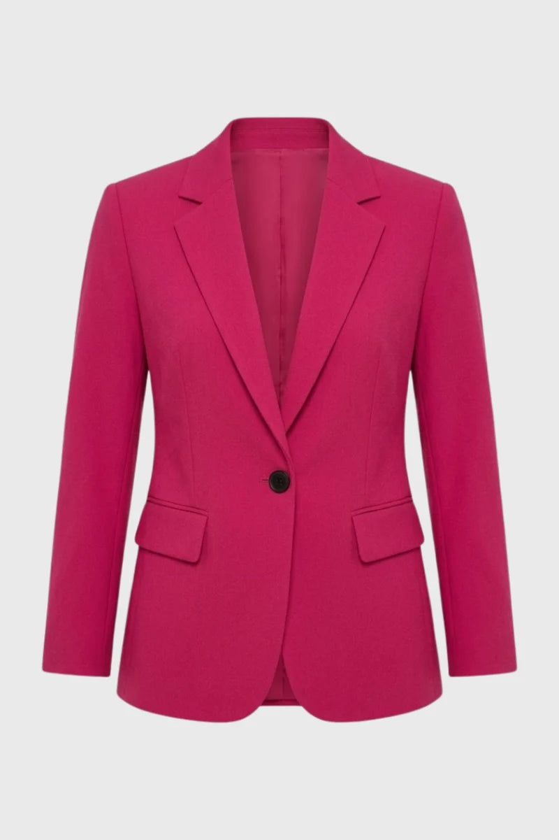Women's Slim-Fit Blazer with One-Button Closure – Chic and Elegant Casual Jacket