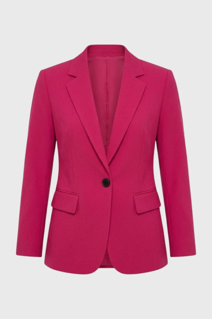 Women's Slim-Fit Blazer with One-Button Closure – Chic and Elegant Casual Jacket
