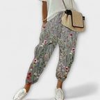 Burga - Pantalones Cómodos de Algodón y Lino
