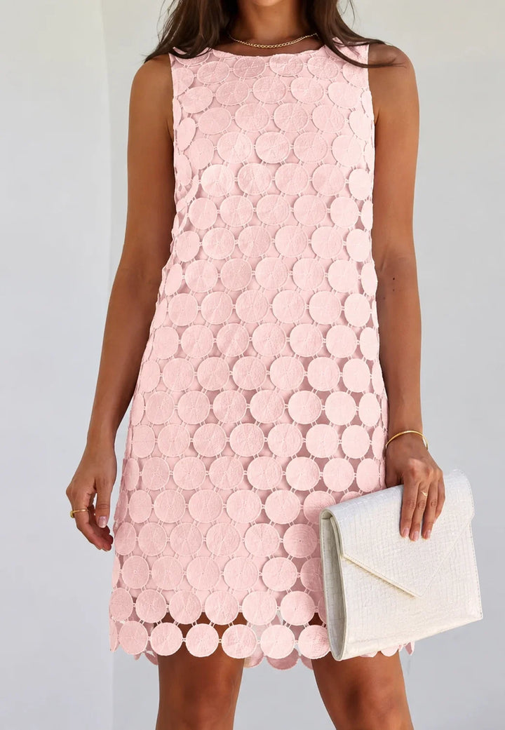 Celina | Short Dress With Floral Lace