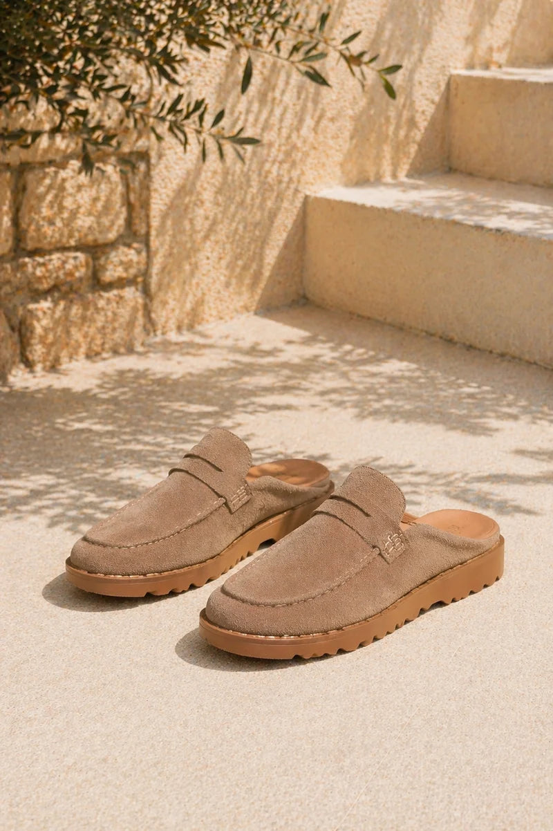 Mocasines Mule Slip-on De Ante Con Suela Cómoda Para Mujer
