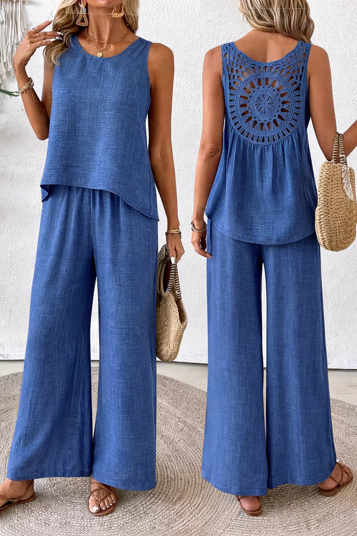 Marina™ | Conjunto Fluido De Verão Com Detalhe Elegante