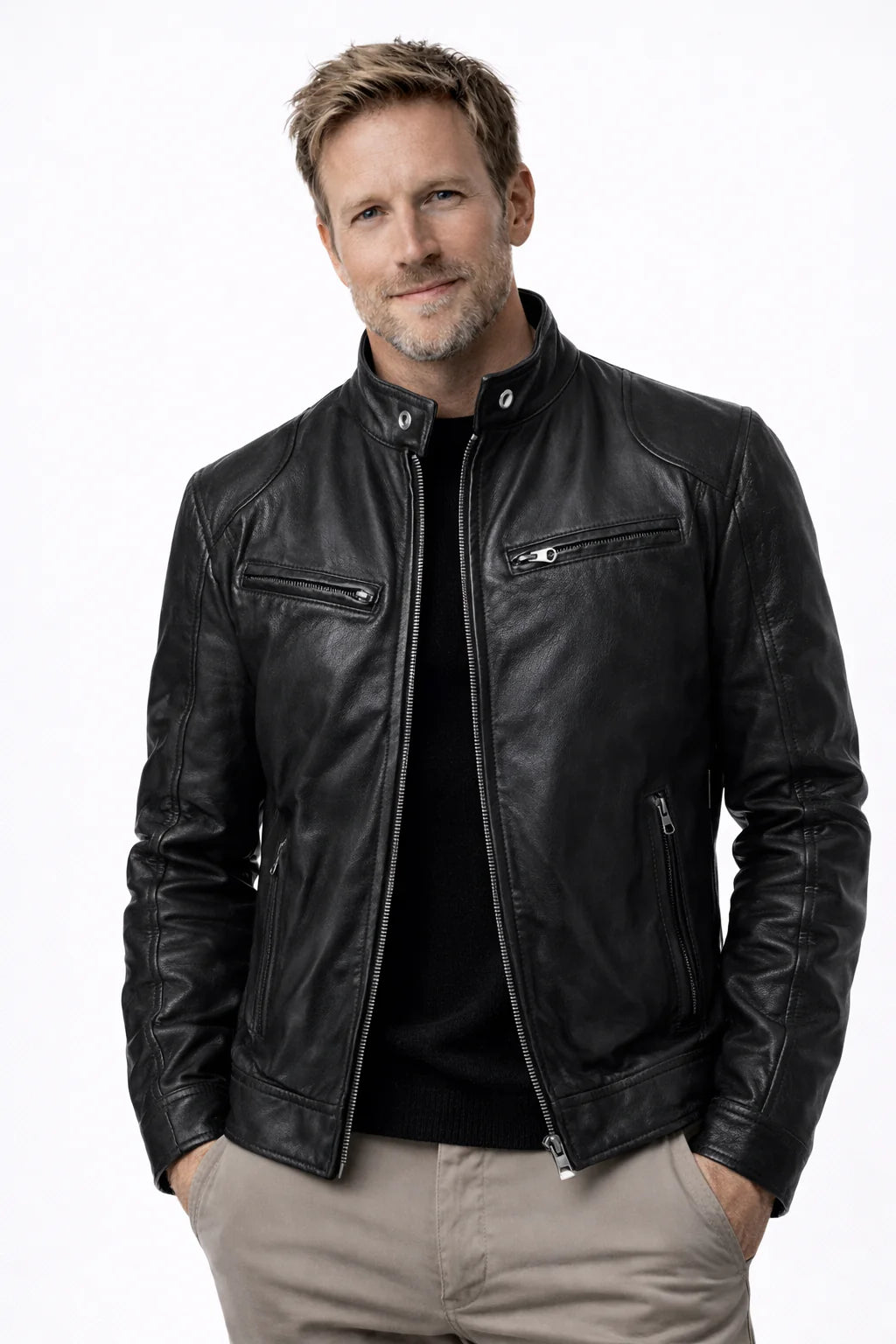 Marco | chaqueta de cuero elegante