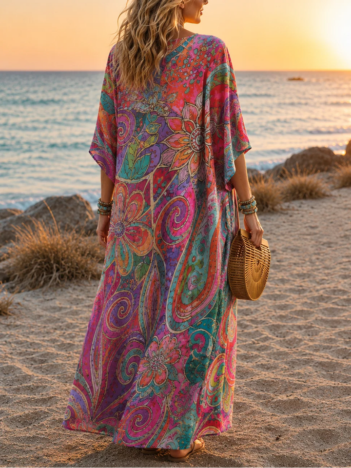Klementyna | Vestido Boho Chic Vibrante