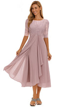 Valentina - vestido de encaje manga 3/4 para mujer