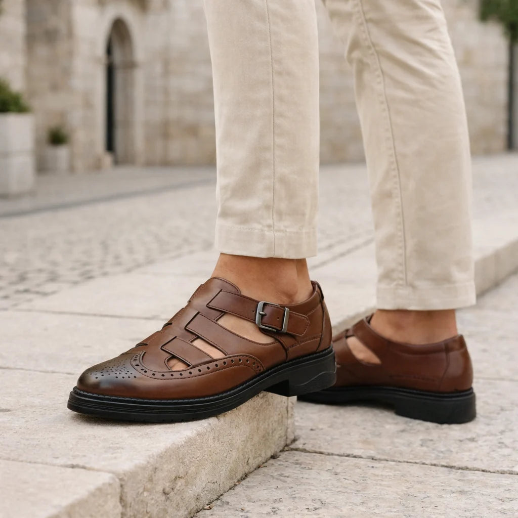 Men's Stylish Leather Sandals - Easy to Wear