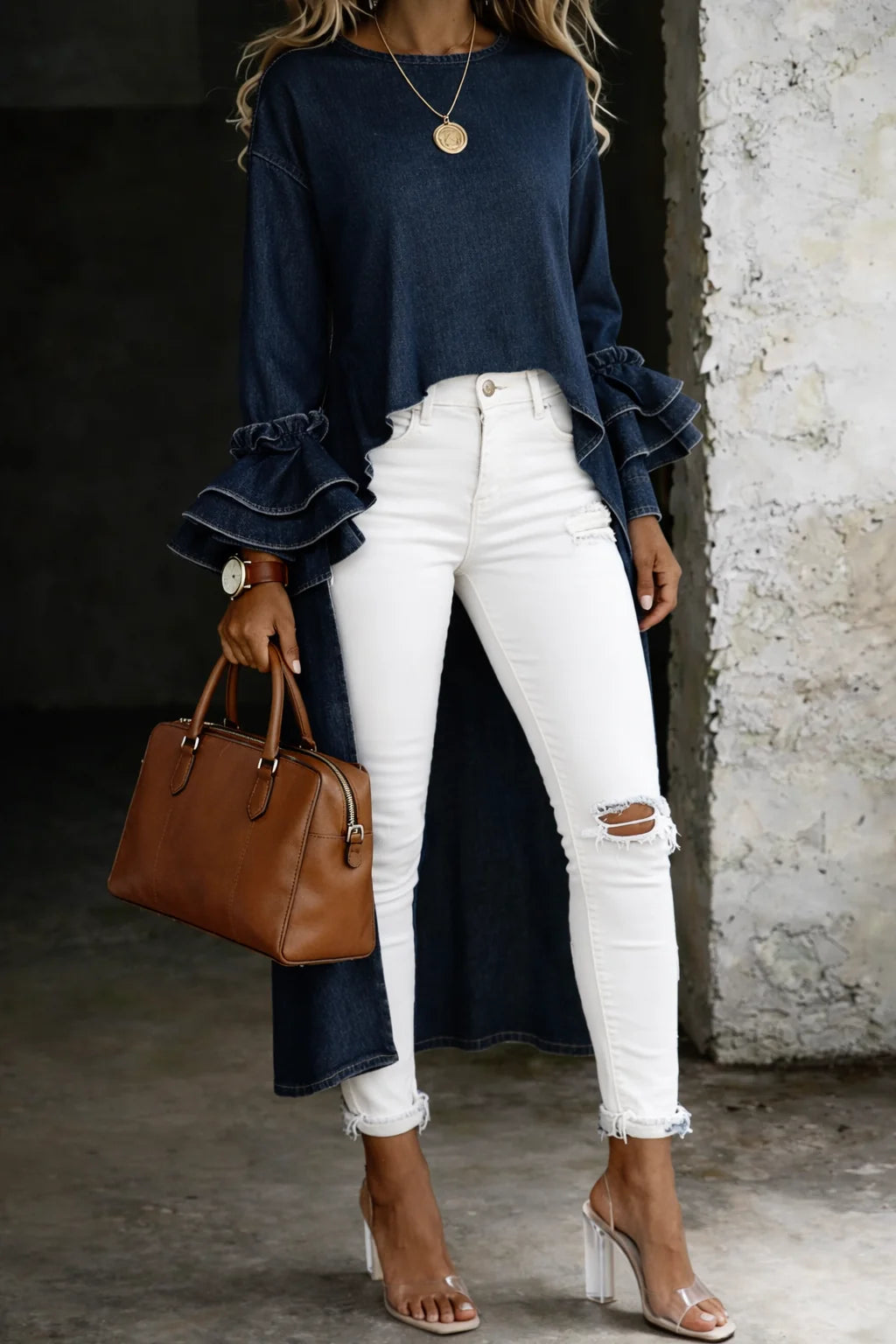 Vânia - Blusa Casual Ganga