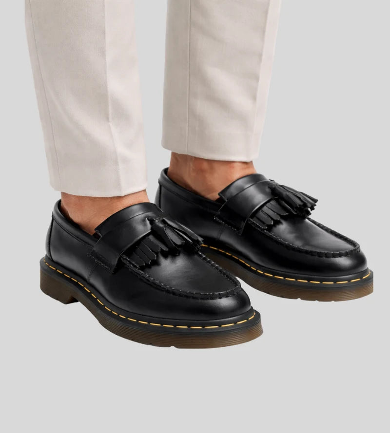 Mocasines De Cuero Con Borlas Y Suela Gruesa Para Hombre