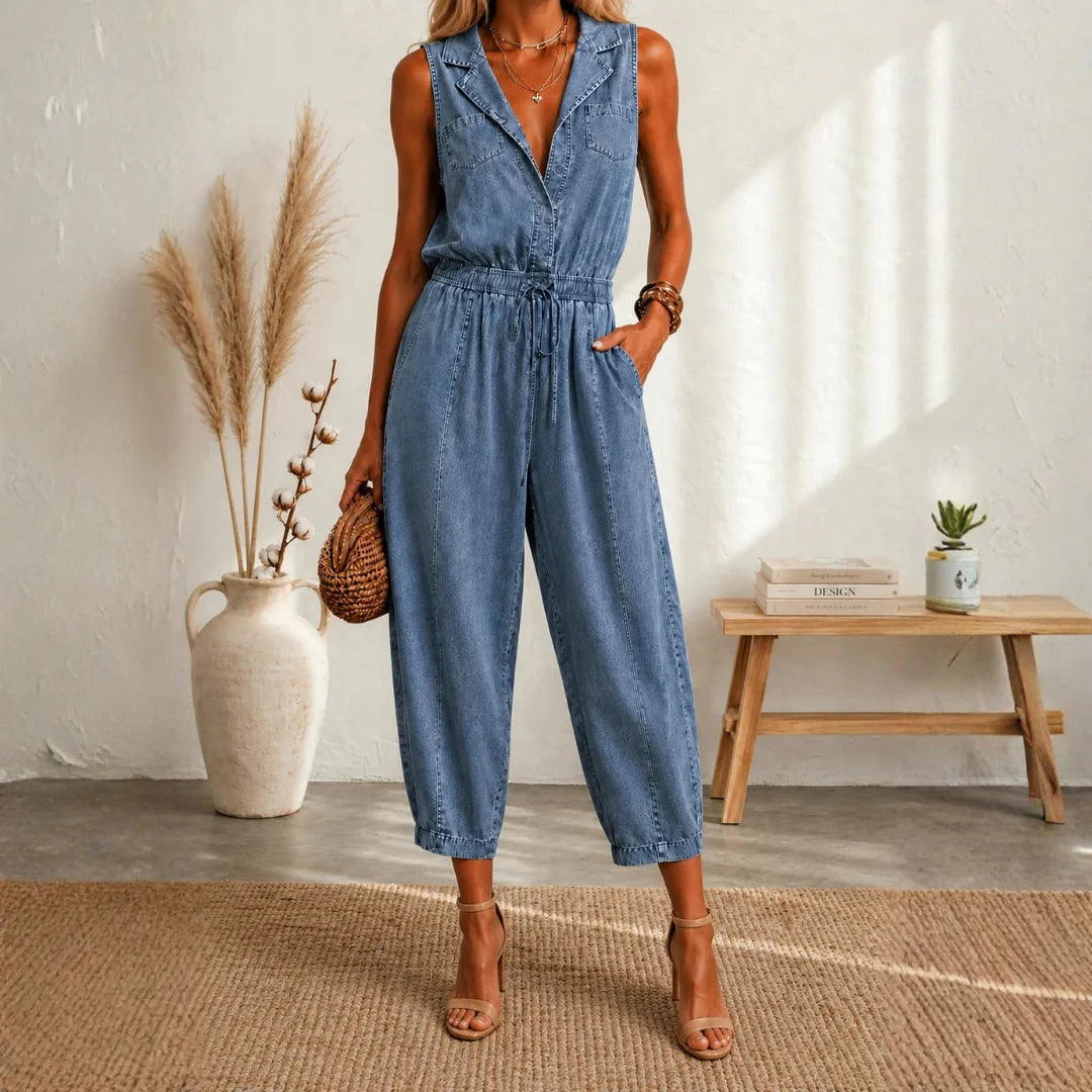 Maria douro - mono de tirantes denim